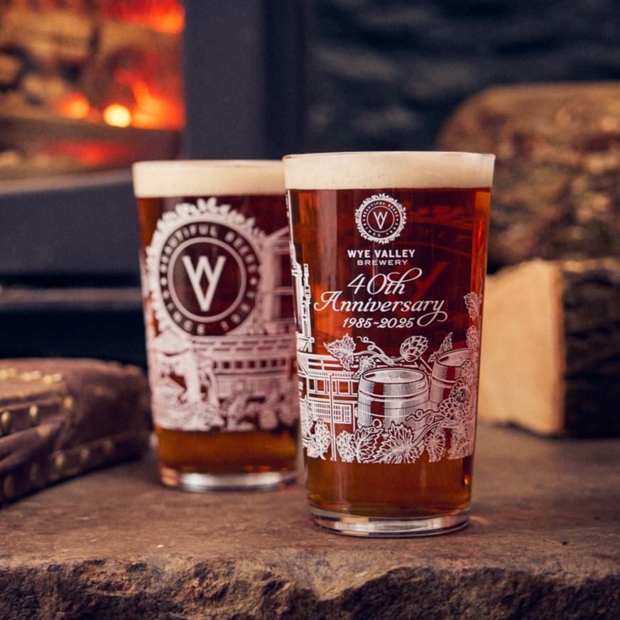 Image of 4 x Anniversary Pint Glasses